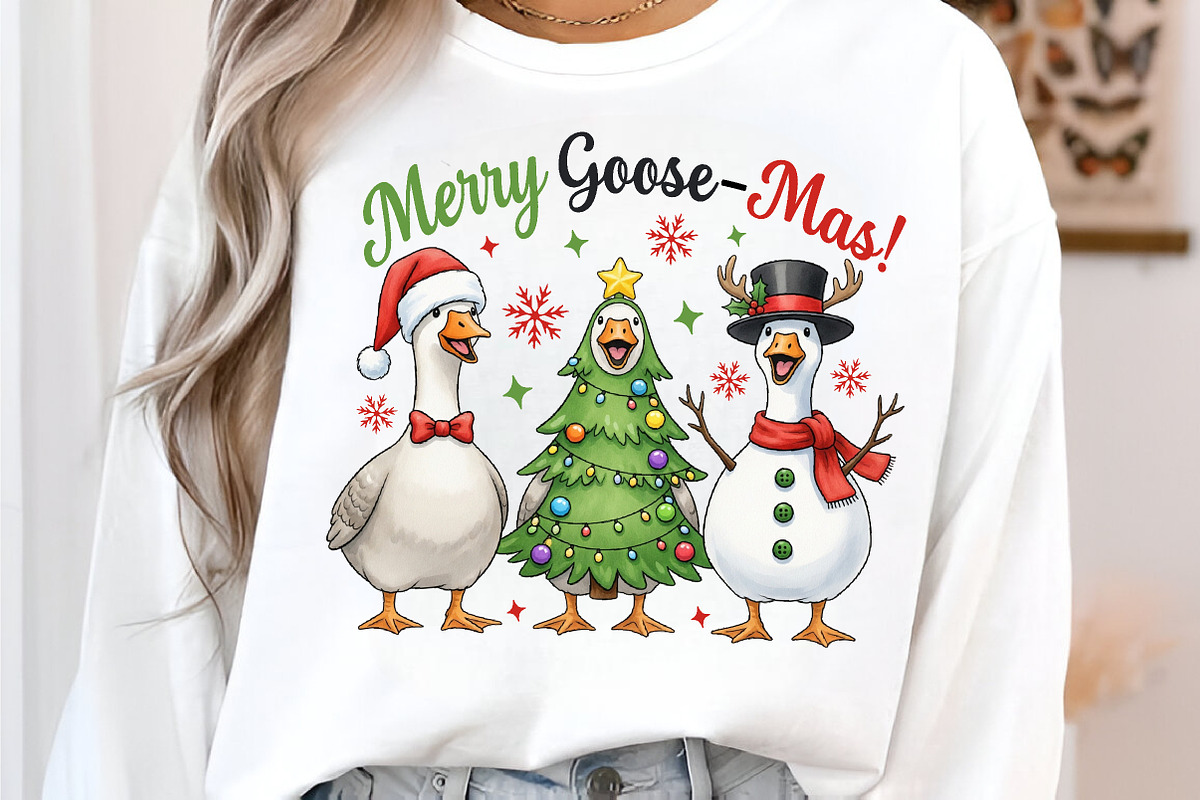 Funny Merry Christmas Png Goose Png, an Illustration by SinaCreation (Photo 5 of 7)