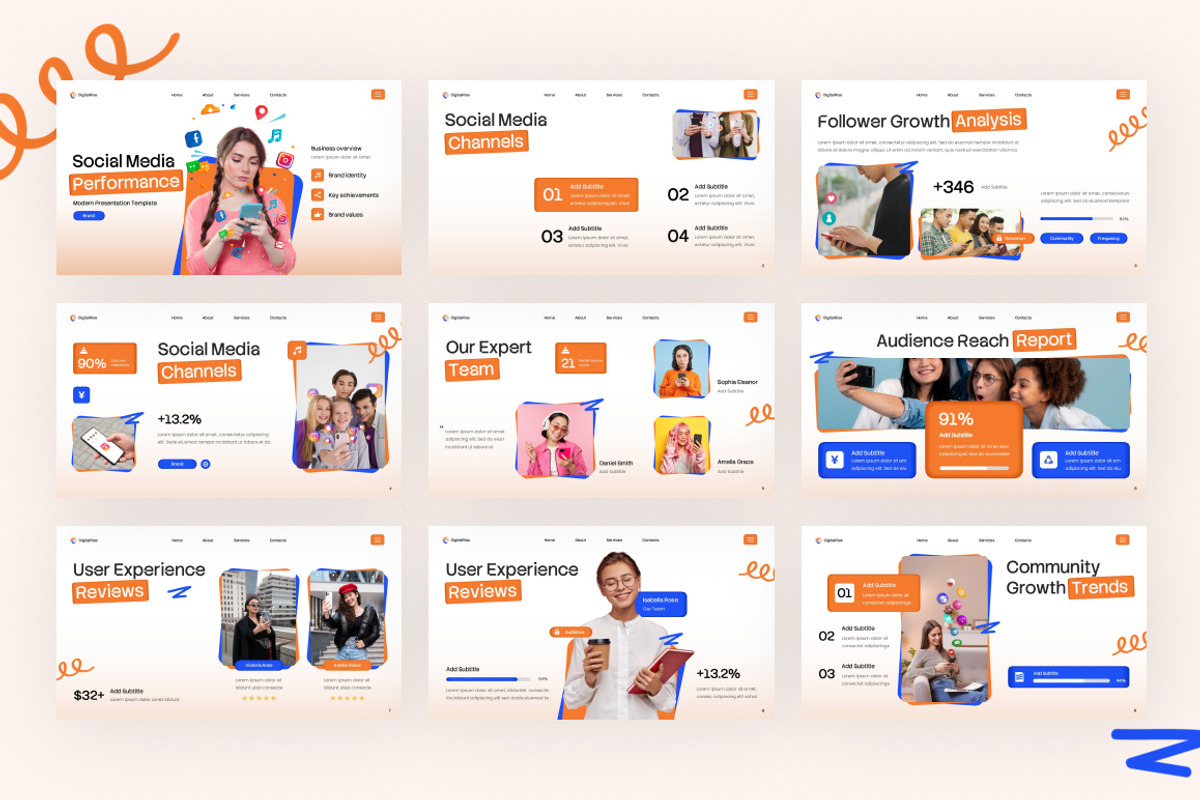Social Media Performance, a Presentation Template by Loin Studio (Photo 3 of 4)