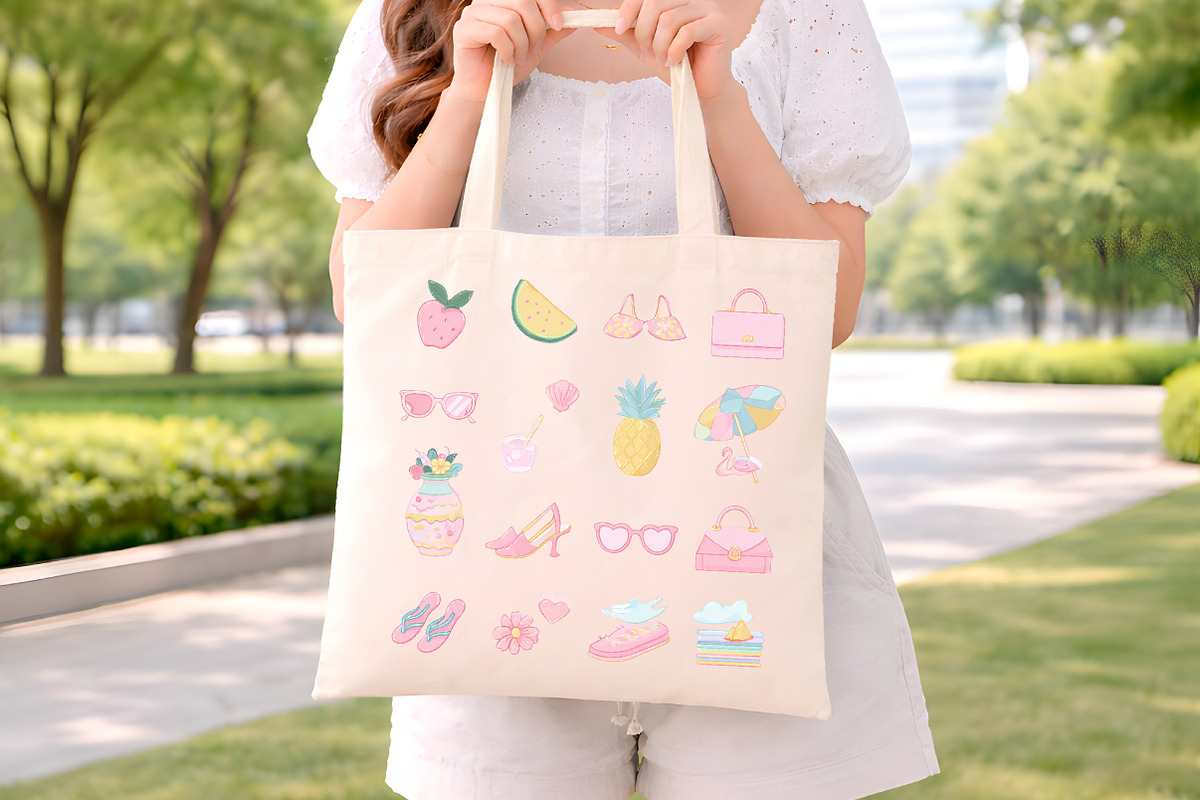 Girly Summer Clipart Set, an Illustration by Digital Artistic99 (Photo 8 of 11)