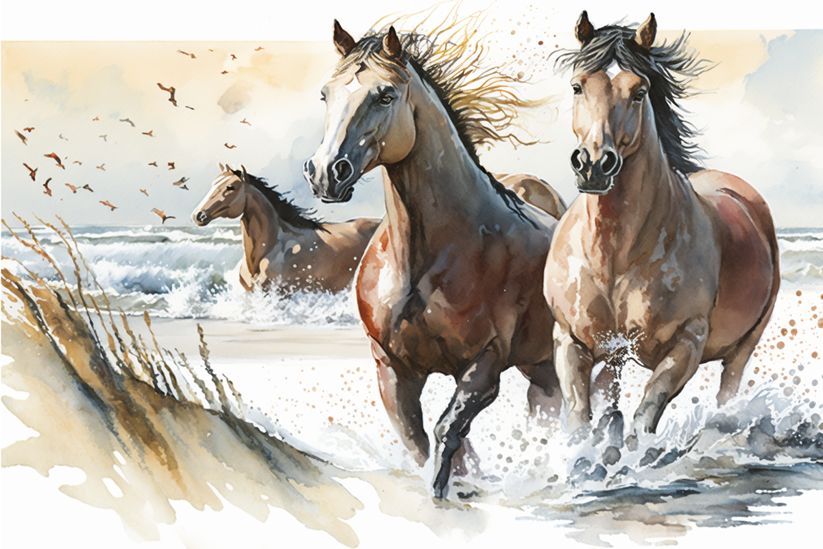 Horse Haven Watercolor Collection, an Animal Illustration by artsy-fartsy (Photo 3 of 9)