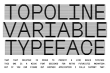 Topoline Variable Line Font