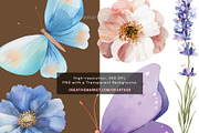 Blue & Purple Wildflowers and Fairie, a Decorative Illustration by OKArtHub (Thumbnail 9 of 12)