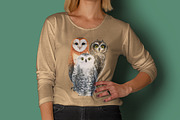 OWLS-watercolor illustrations, an Animal Illustration by KatBranchArt (Thumbnail 4 of 5)