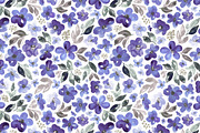 Violet, sage and brown, a Pattern Graphic by Anya-D (Thumbnail 2 of 5)