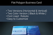 Flat Polygon Business Card, a Business Card Template by Saif71 - Shop (Thumbnail 5 of 5)