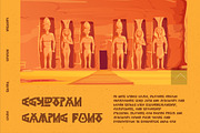 Axubies - Egyptian Gaming Font, a Sans Serif Font by Dhabee (Thumbnail 8 of 15)