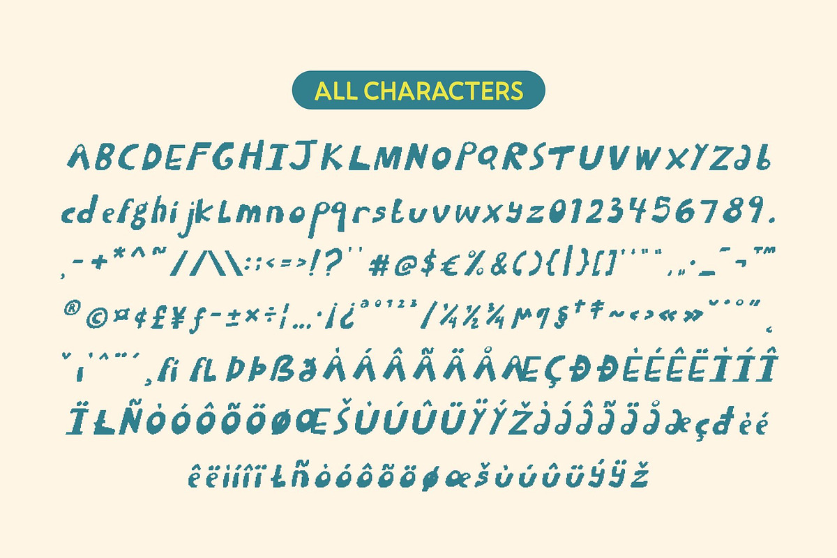 CS Banks Pixel, a Handwritten Font by Craft Supply Co. (Photo 8 of 8)
