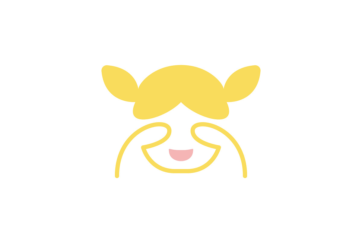Girl Hide and Seek Logo, a Branding & Logo Template by thetelly