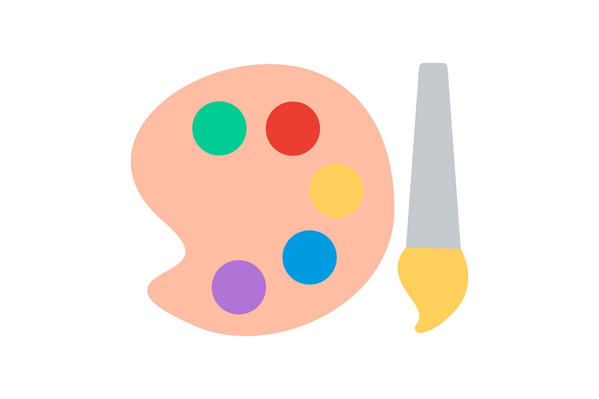 Color Palette Flat Icon, a Duotone Icon by Pexelpy (Photo 1 of 2)