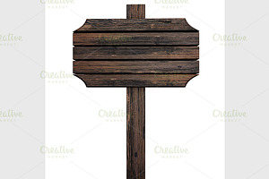 wooden sign