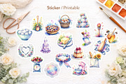 Watercolor Baking Queen Sublimation, an Illustration by Artnoy (Thumbnail 7 of 8)
