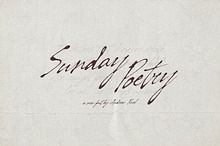 Sunday Poetry - Handwritten Script