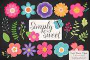Crayon Box Flowers Clipart, an Illustration by Amanda Ilkov (Thumbnail 2 of 4)