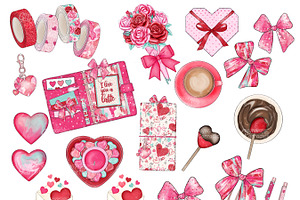 Valentines Wishes Planner Clipart