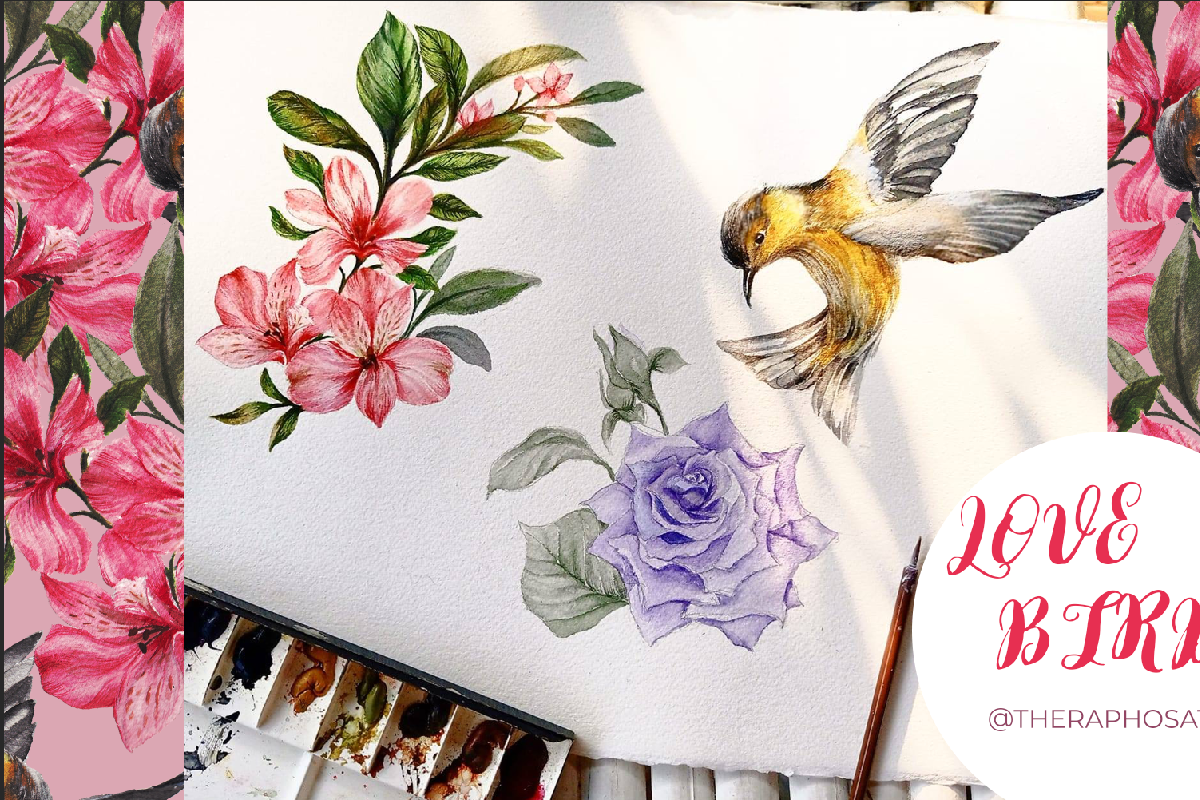 Premium flowers Pattern/PSD-JPG, a Pattern Graphic by Theraphosath (Photo 2 of 4)
