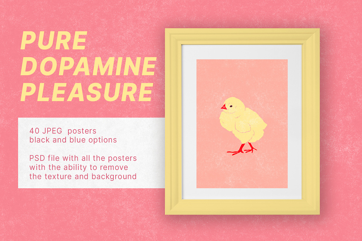 PINK SPRING dopamine Posters Set, a Poster Template by Garden in frame (Photo 2 of 10)