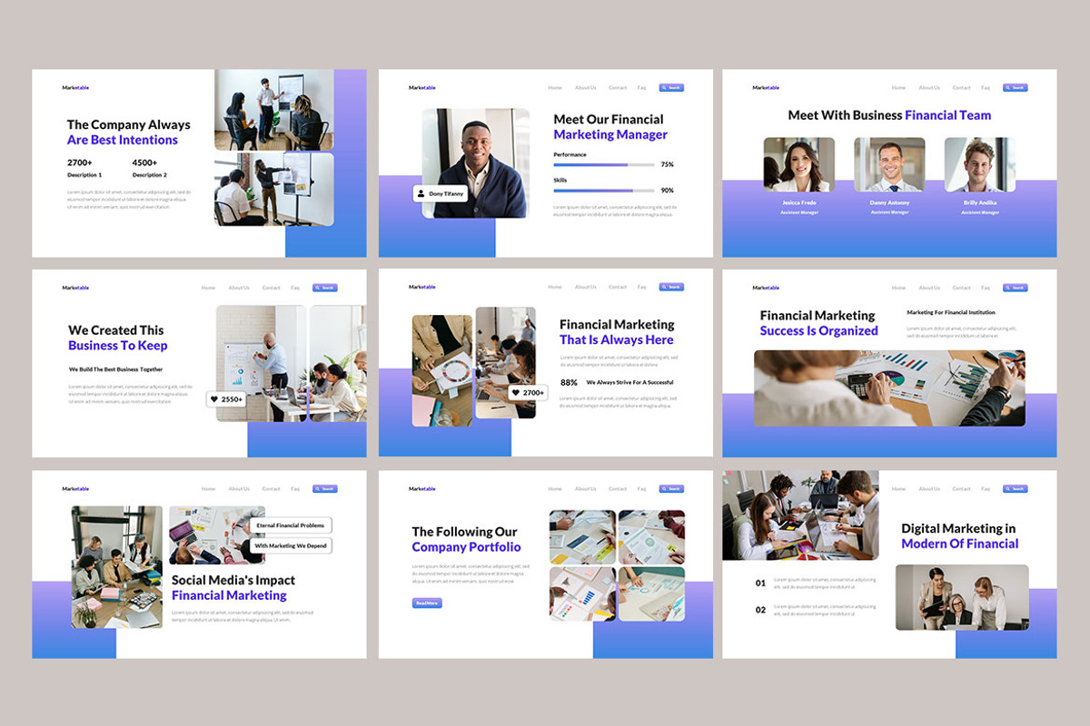 Marketable - Marketing Presentation, a Presentation Template by Haidezign (Photo 3 of 4)