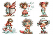 Whimsical Summer Beach Kids Clipart, an Illustration by Daily.Designs (Thumbnail 6 of 7)