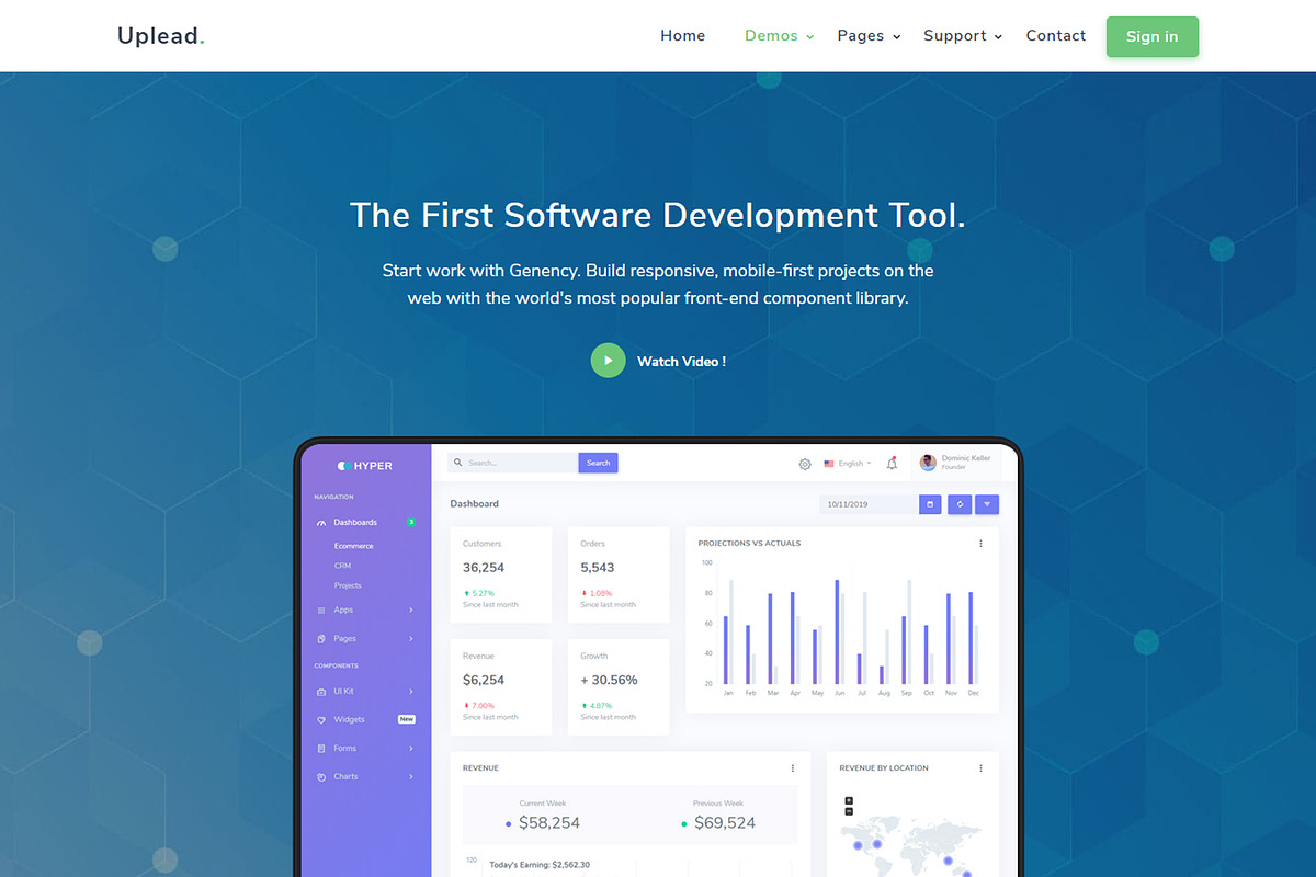 Uplead - Bootstrap Landing Template, a Bootstrap Template by shreethemes (Photo 4 of 8)