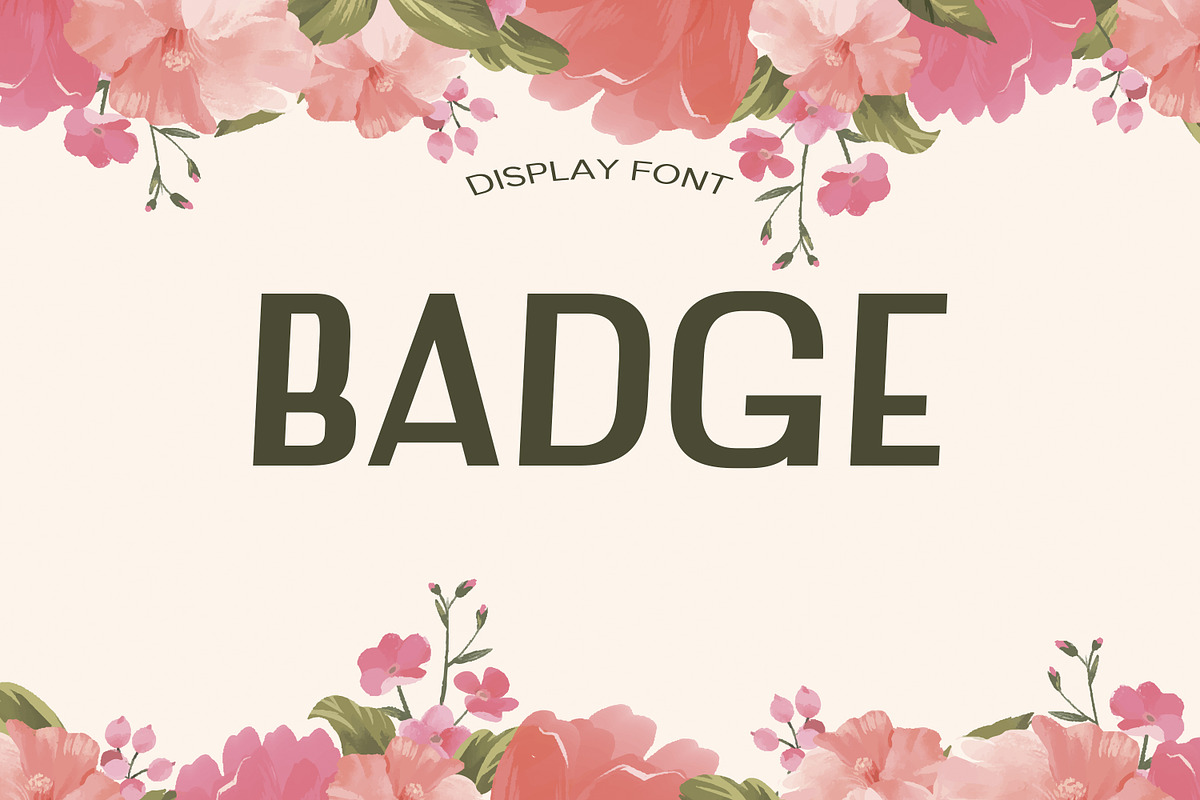 Badge Summer Font