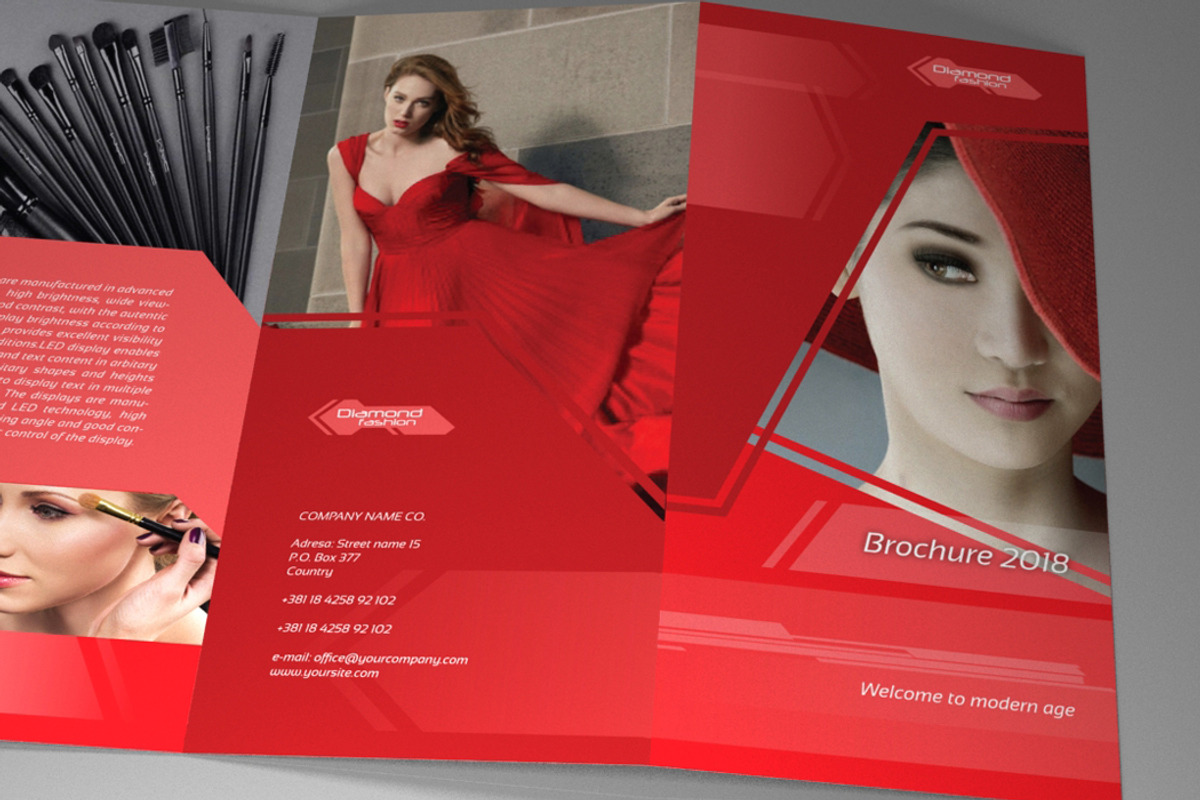 Indesign Brochure A4 red diamond, a Brochure Template by RudanStudio (Photo 4 of 7)