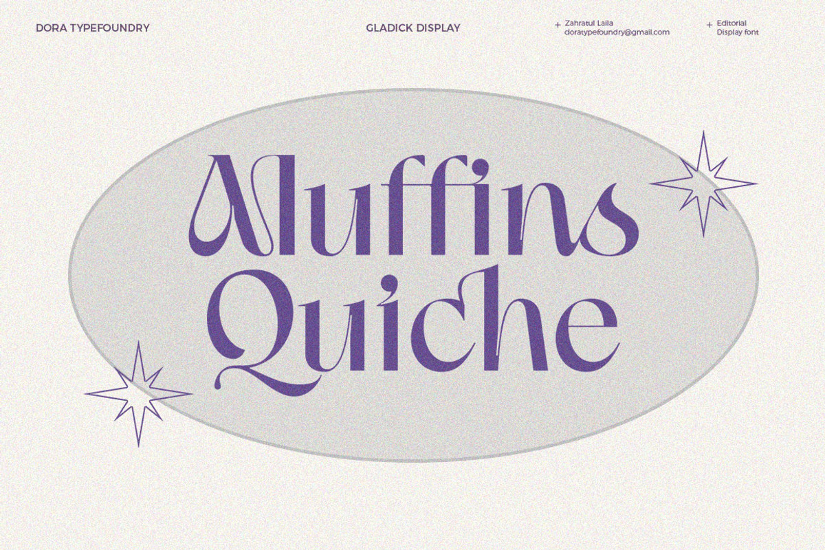 Gladick - Modern Typeface, a Serif Font by Dora Typefoundry (Photo 6 of 28)