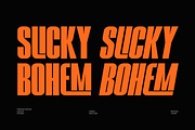 SLICKY BOHEM | LIGATURE SPORT FONT, a Sans Serif Font by Jolicia Type (Thumbnail 1 of 11)