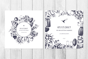 Vintage Wedding Design Set