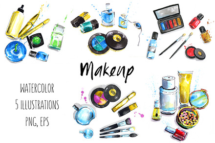Makeup & Cosmetics illustrations