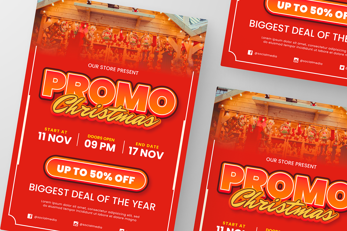 Christmas Big Promo Sale Flyer, a Flyer Template by Annora Studio (Photo 5 of 6)