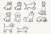 Cute Dog Breed Line Art illustration, an Animal Illustration by Kusumaillustration (Thumbnail 6 of 7)