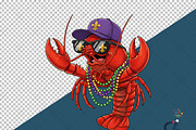 Mardi Gras Crawfish PNG, an Illustration by Creative Art (Thumbnail 6 of 6)