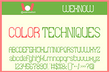 COLOR TECHNIQUES FONT