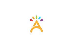 Letter A Pencil Logo, a Branding & Logo Template by Abir Hossain Waffi