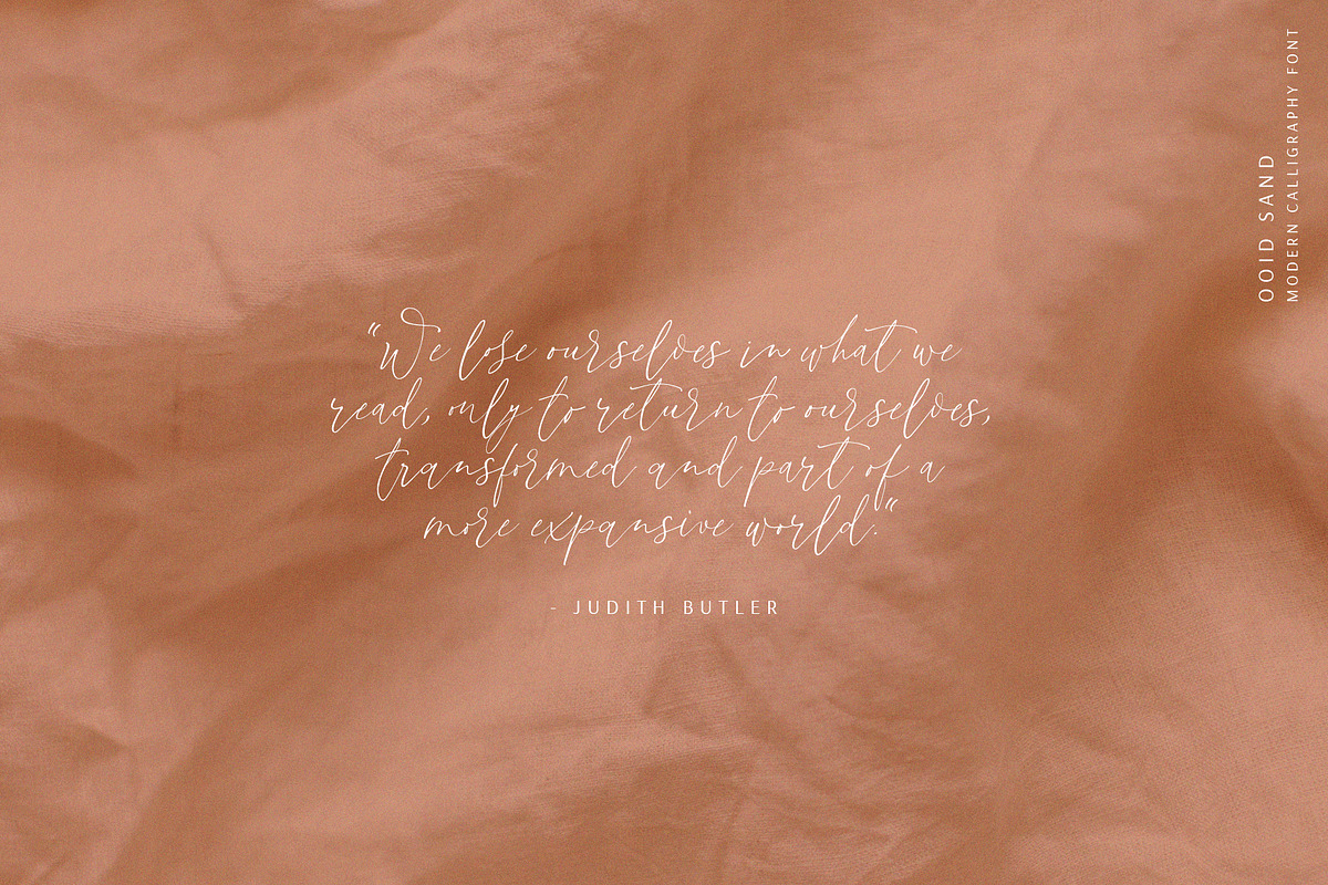 Ooid Sand Calligraphy Script Font preview 6
