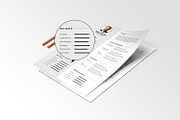 RESUME TEMPLATE, a Resume Template by graphicbox (Thumbnail 2 of 3)