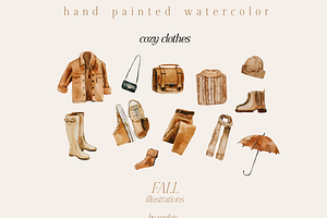 Fall Illustration BOX - Watercolor