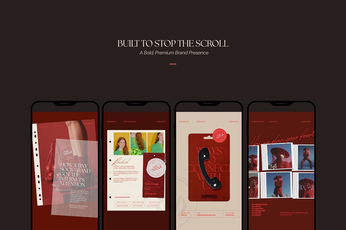 Red Editorial Instagram Template, a Social Media Template by And Done Studio (Photo 8 of 8)