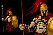 Spartan warrior, an Illustration by Mark2000 (Thumbnail 1 of 2)