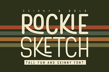 Rockie Sketch – Playful Upright Font