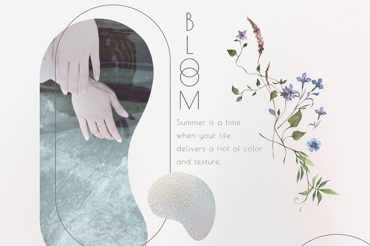 SERENITY Wild flowers collection, a Decorative Illustration by Anastezia Luneva (Photo 3 of 9)