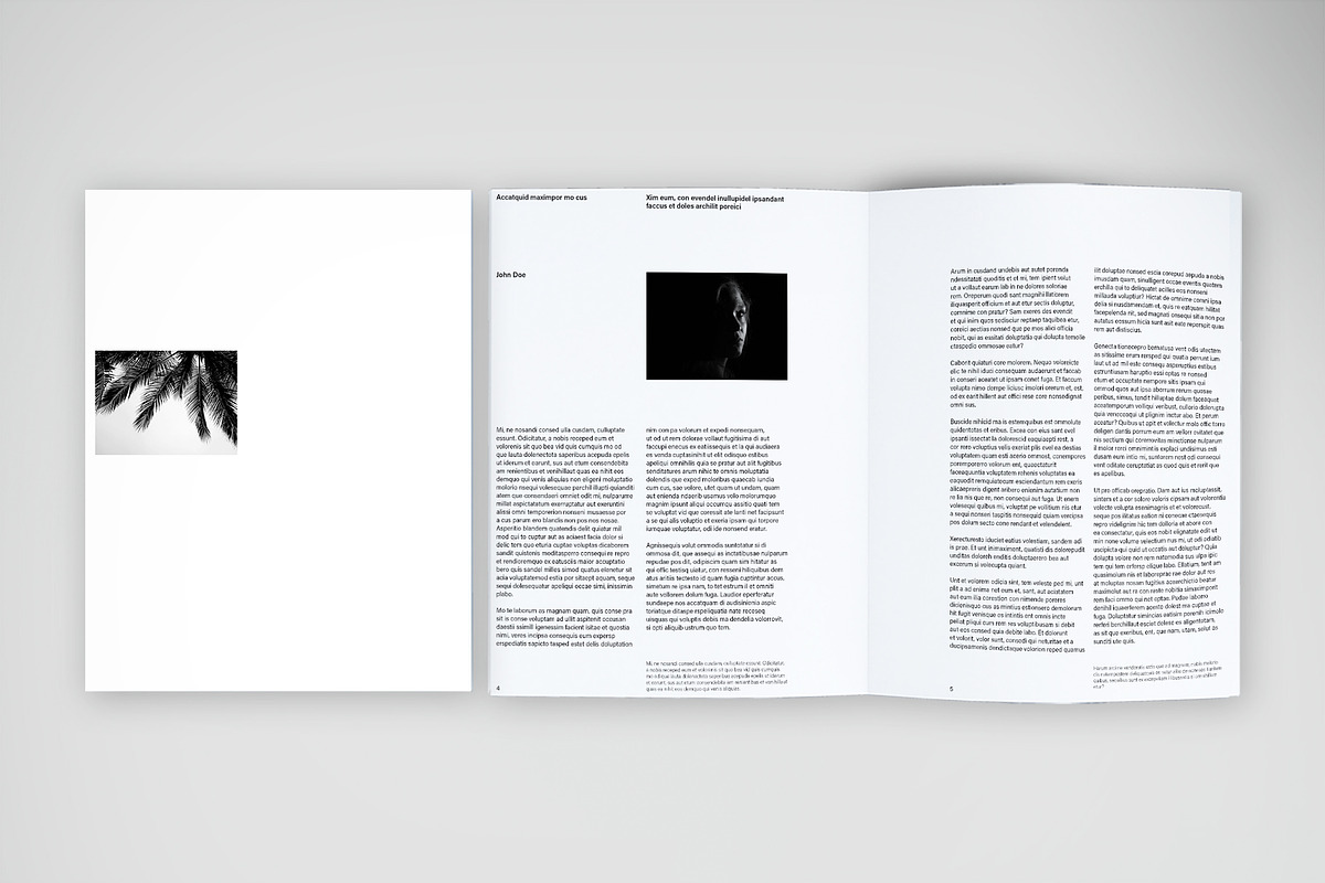 Minimal Black & White Editorial preview 5