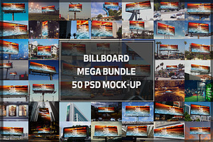 50 Billboard Mock-up Mega Bundle 1