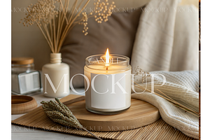 Neutral Candle Mockup, a Product Mockup by MockupWizard