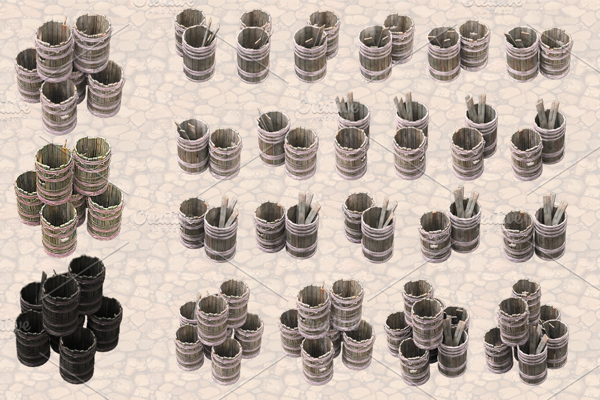 Isometric Ancient City Pack, an Object Graphic by Beatheart Creative Studio (Photo 47 of 77)
