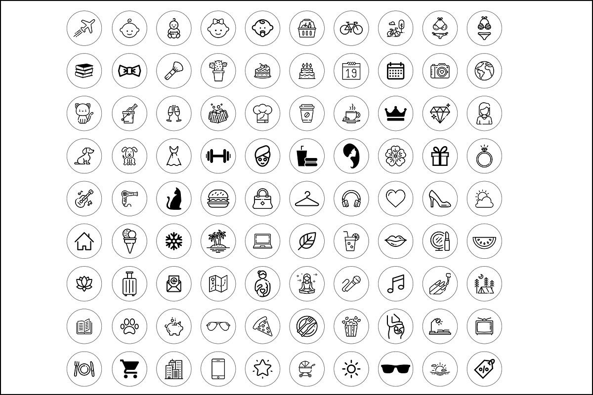 Instagram Story Highlight Icons, an Icon by LeArt (Photo 3 of 3)