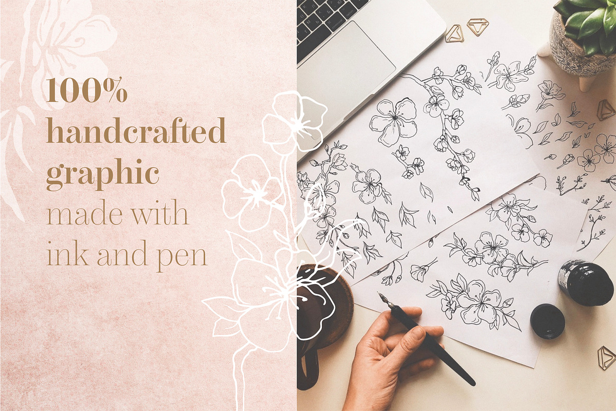 Cherry Blossom graphic set, an Illustration by EkaterinaKiriy (Photo 12 of 13)