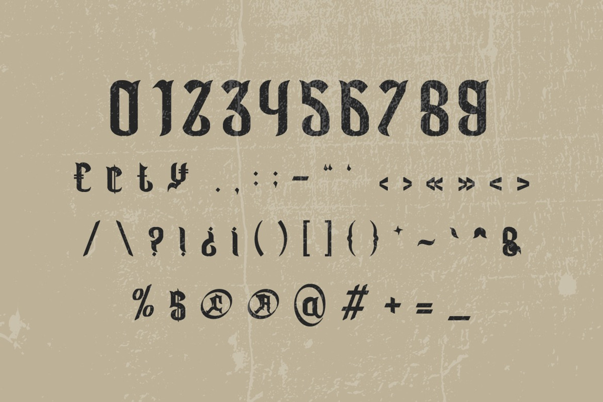 Noxfreatus - Blackletter Display, a Blackletter Font by Dhabee (Photo 2 of 15)