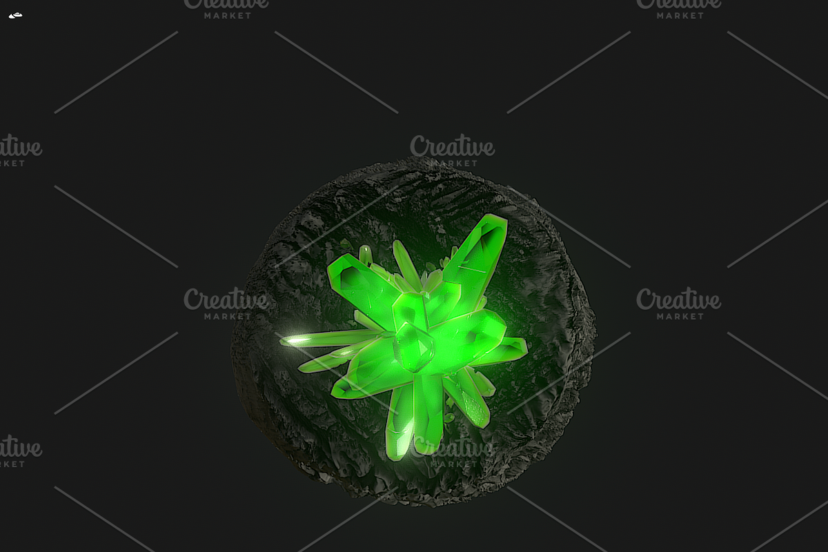 Crystal 3D High Poly, an Environmental 3D Model by Erdem Haksal (Photo 4 of 4)