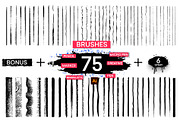 Paint Stroke Brushes. Pen Ink grunge, a Brush Add-On by ZinetroN (Thumbnail 1 of 5)